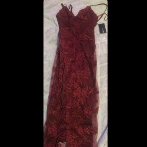 red lace dress